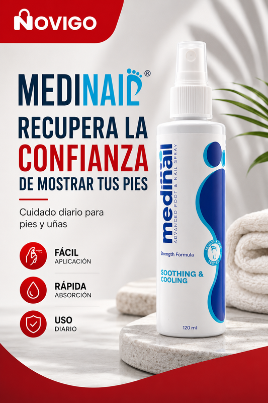 🥇 MEDINAIL spray | Recupera la confianza de mostrar tus pies