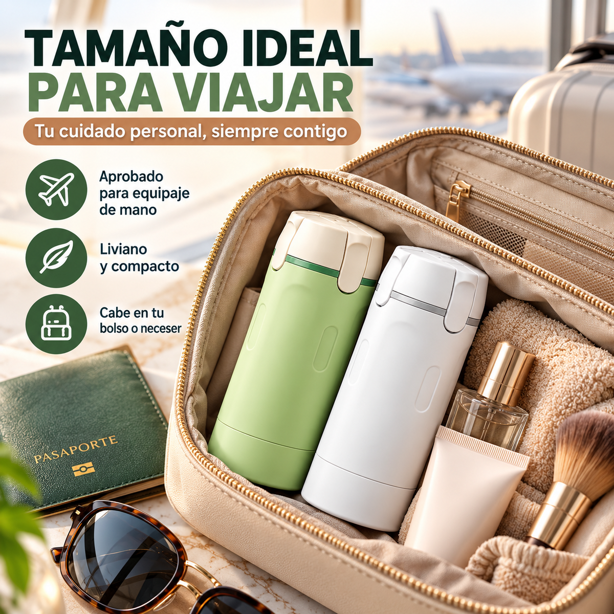 Dispensador portátil de aseo aseo 4 en 1