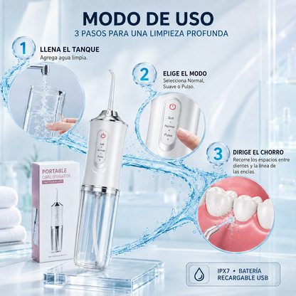 Irrigador Bucal Portátil AquaSmile™